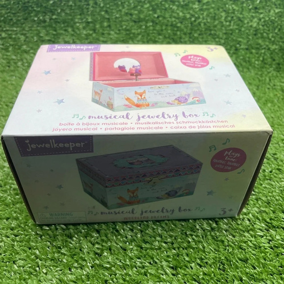 Woodland Animal Musical Jewelry Box, Pink/Purple, NIB - Picture 11 of 13